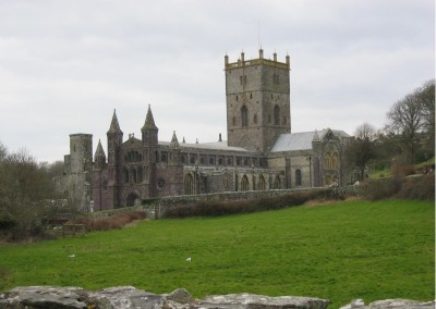 St Davids Cathedral, Pembrokeshire, West Wales UK